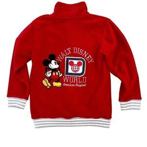 Walt Disney World Mickey Mouse Embroidered‎ Pullover Sweatshirt Unisex M Retro